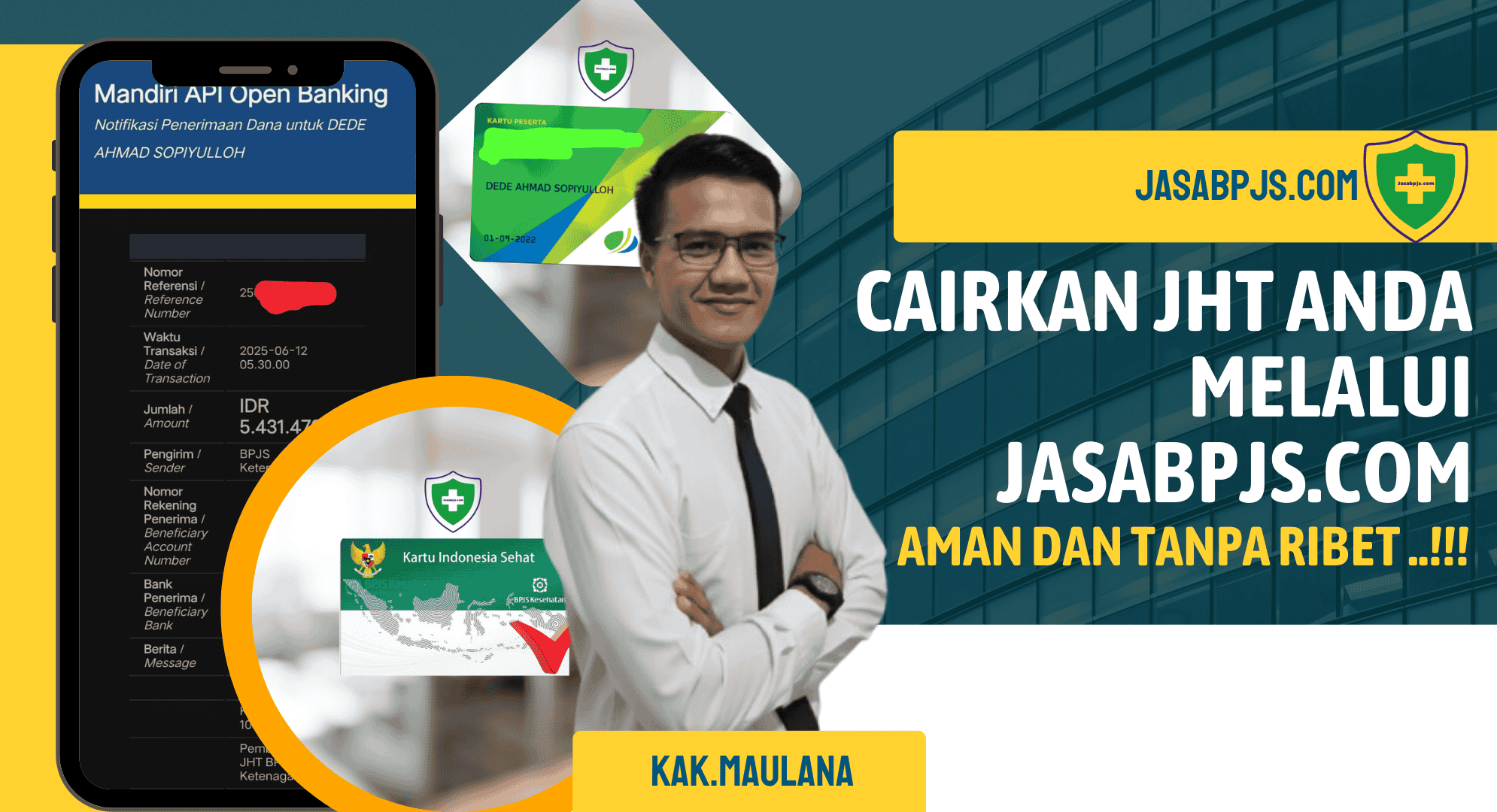 Jasa Pencairan BPJSTK Mulai dari 20 Persen
